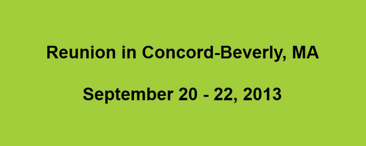 Reunions title-green background